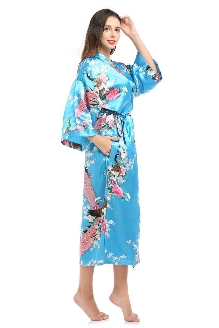 Vintage Fashion In Tokyo - 일본 코스튬 목욕 꽃 공작 가운,