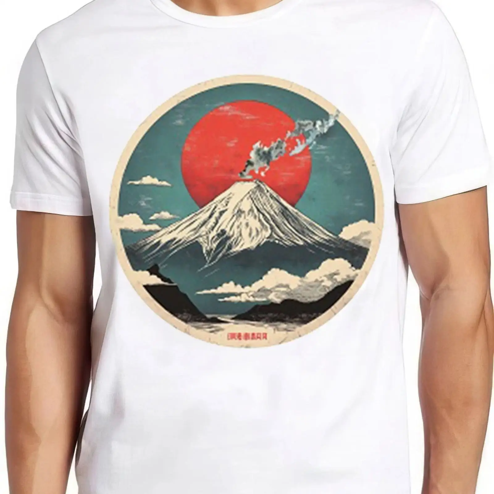 Vintage Fashion In Tokyo - Fuji T Shirt san Mount Japan
