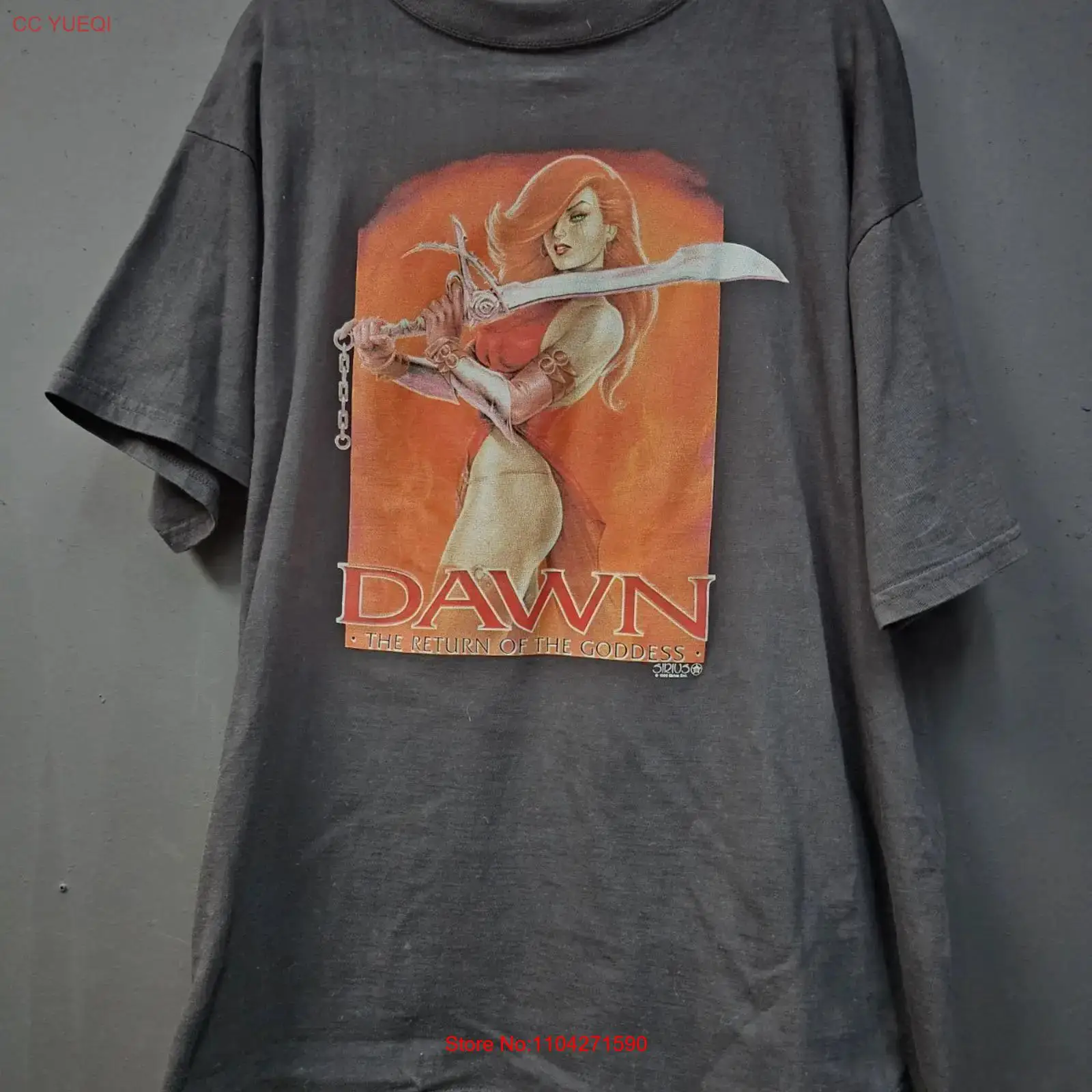 Vintage Fashion Victim - 빈티지 1990년대 Dawn 티셔츠 사이즈 XL