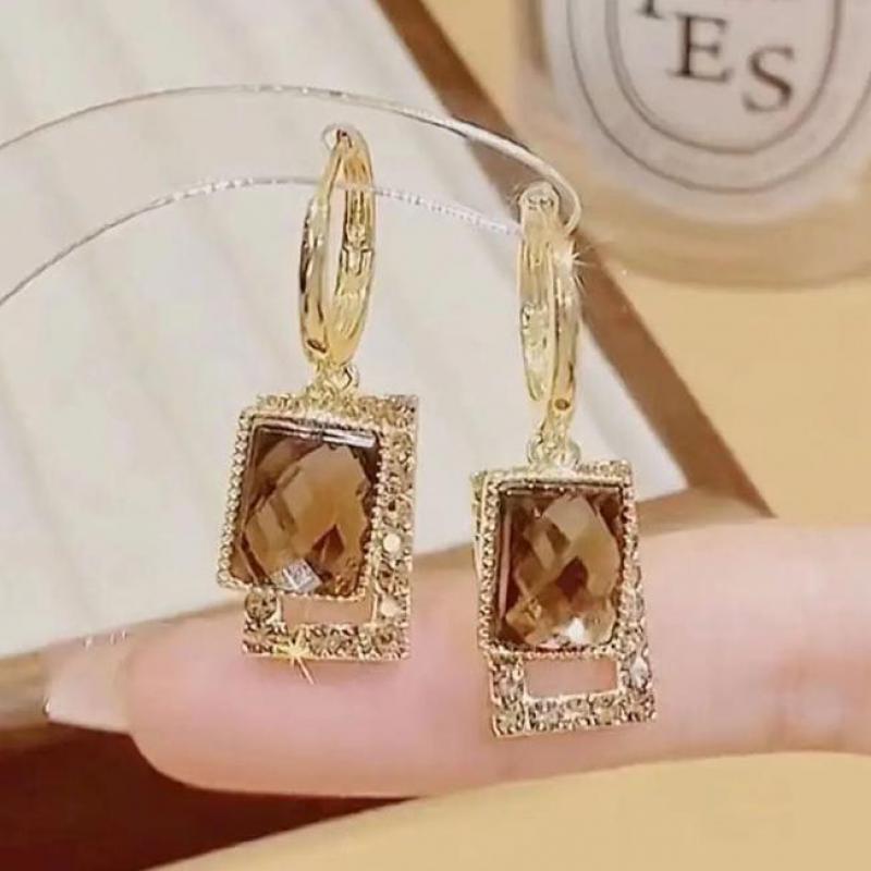 925 실버 바늘 한국 패션 지르콘 드롭 귀걸이 여성용 - Vintage Fashion Trends 2026 리뷰 및 가격