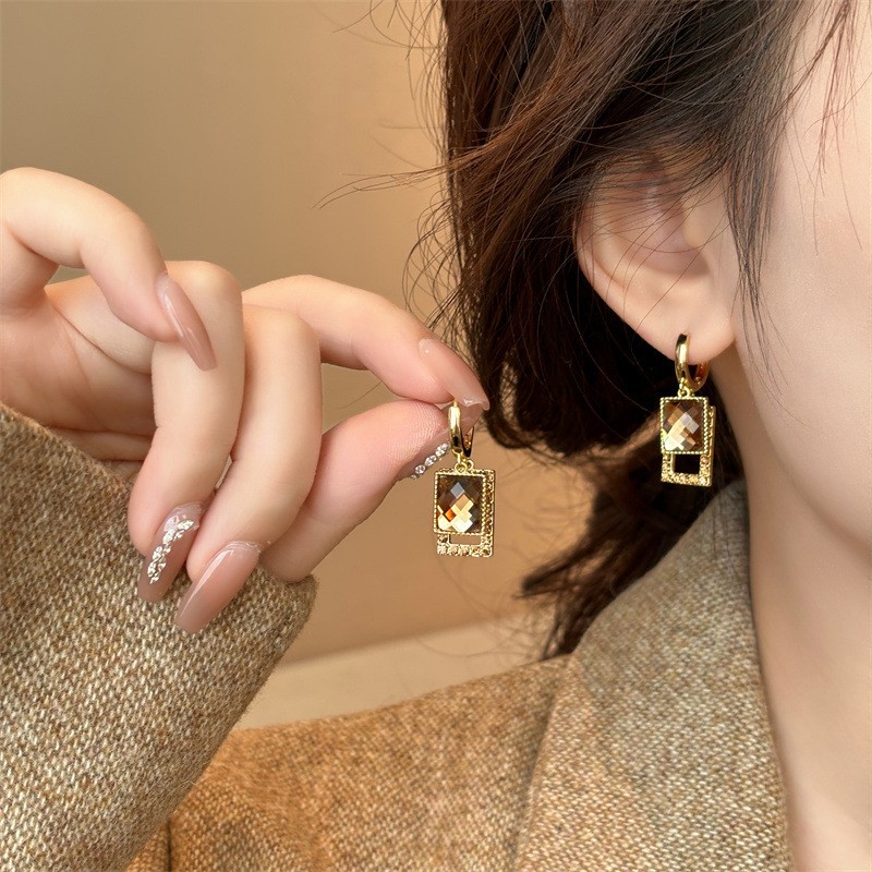925 실버 바늘 한국 패션 지르콘 드롭 귀걸이 여성용 - Vintage Fashion Trends 2026 리뷰 및 가격