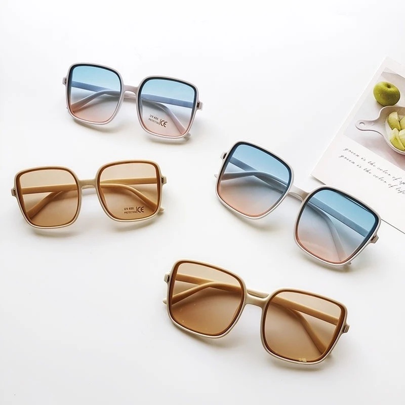 빈티지 오버사이즈 사각 선글라스 여성 패션 그라데이션  - Vintage Fashion Images 리뷰 및 가격