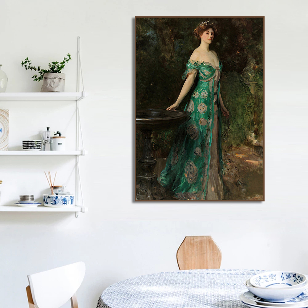 르네상스 여성 초상화 포스터 빈티지 빅토리아풍 여성 흡 - Vintage Vogue Fashion Poster 리뷰 및 가격