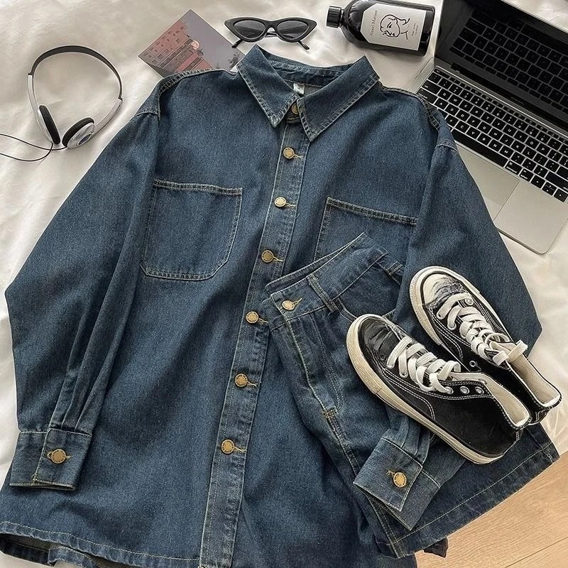 Y2K 데님 스커트 세트: 빈티지 일본 스타일 버튼 재 - Vintage Fashion Y2K 리뷰 및 가격