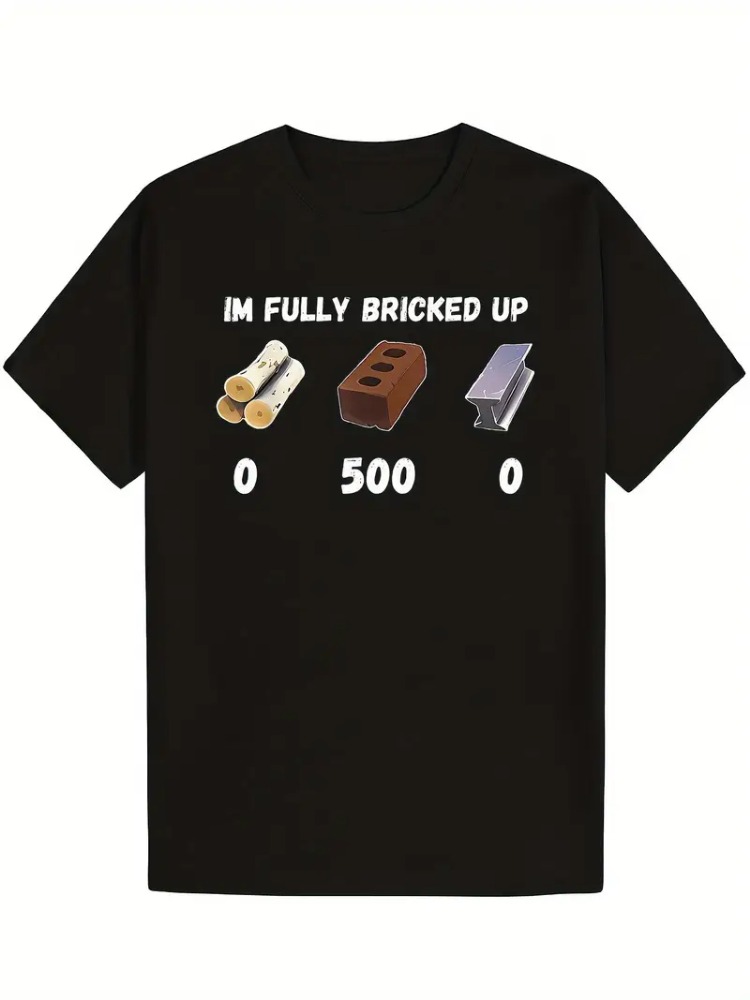 남성용 빈티지 티셔츠 I'm Fully Bricked  - Z Vintage Fashion 리뷰 및 가격