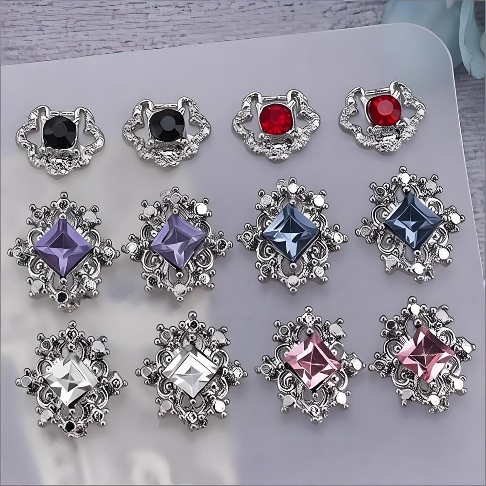 10PC 바로크 리바이벌 패션 3D 럭셔리 합금 네일  - Vintage Fashion Revival 리뷰 및 가격
