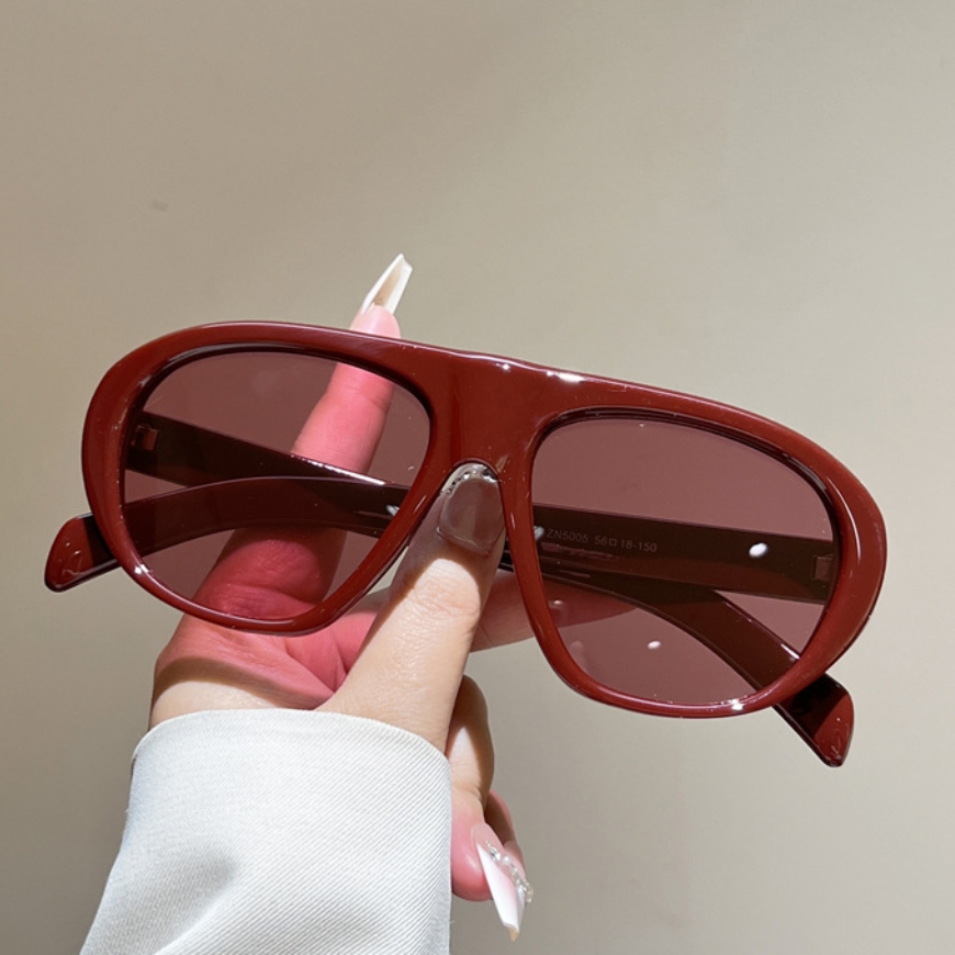 새로운 오버사이즈 파일럿 선글라스 여성 남성 빈티지 브 - Vintage Fashion Images 리뷰 및 가격