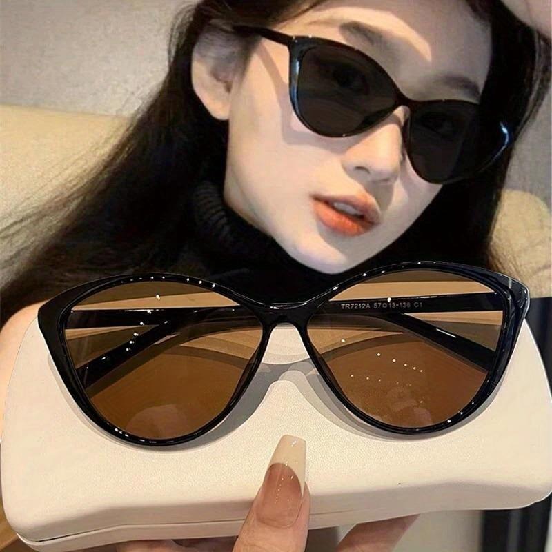 1Pc 레트로 프레임 고양이 눈 선글라스 여성 트렌디  - Vintage Fashion Images 리뷰 및 가격