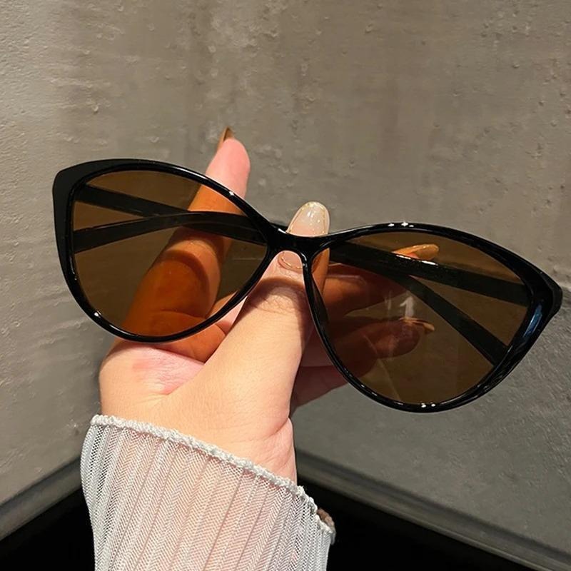 1Pc 레트로 프레임 고양이 눈 선글라스 여성 트렌디  - Vintage Fashion Images 리뷰 및 가격